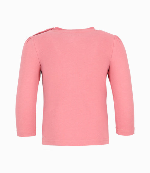 Polera bebé niña con diseño 6 meses / Rosado