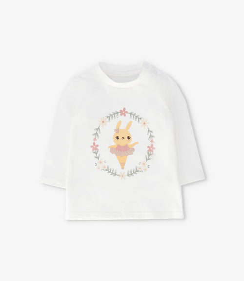 Polera bebé niña con conejito