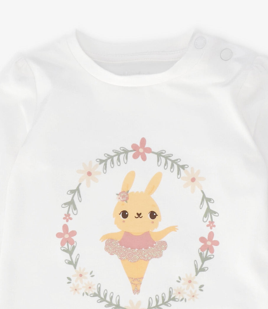 Polera bebé niña con conejito