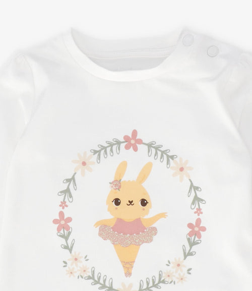 Polera bebé niña con conejito