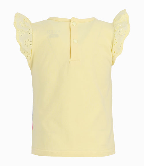 Polera Bebé Niña Con Vuelos Vainilla 6 meses / Vainilla