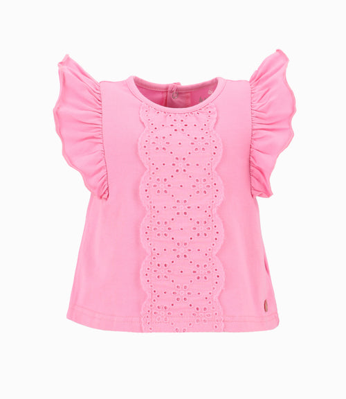 Polera Bebé Niña Con Vuelos Rosado 6 meses / Rosado