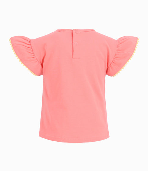 Polera Bebé Niña Con Vuelos Rosado 3 meses / Rosado