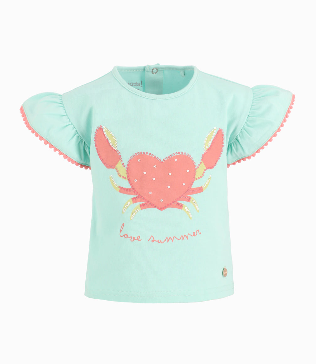 Polera Bebé Niña Con Vuelos Menta 3 meses / Menta