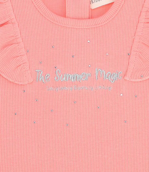 Polera Bebé Niña Con Vuelos Rosado 3 meses / Rosado