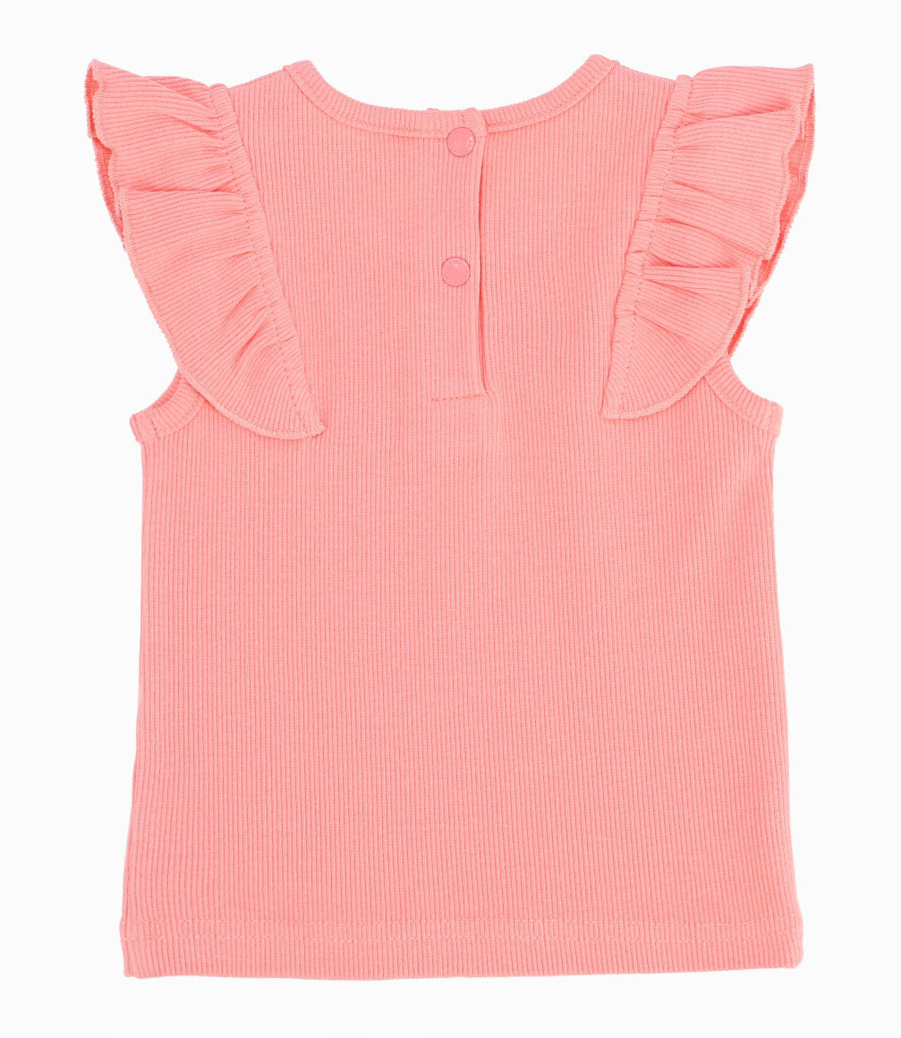 Polera Bebé Niña Con Vuelos Rosado 3 meses / Rosado