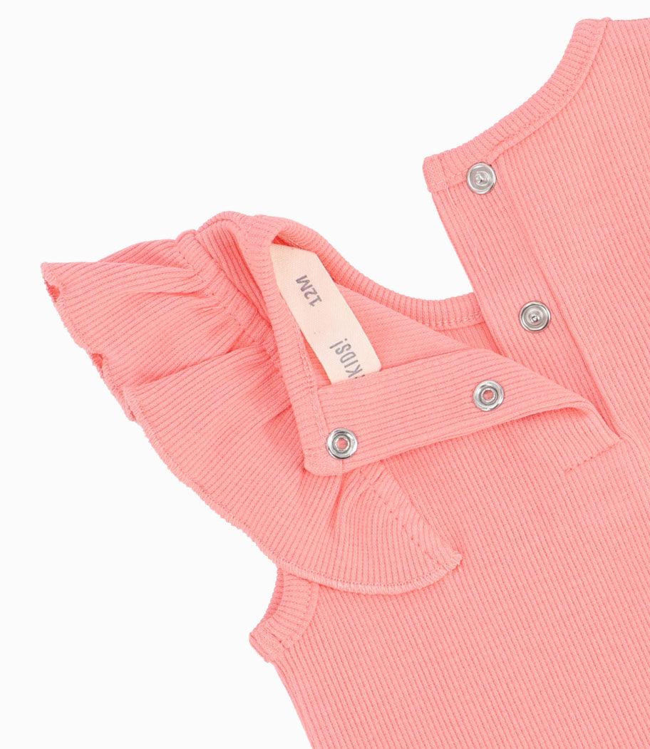 Polera Bebé Niña Con Vuelos Rosado 3 meses / Rosado