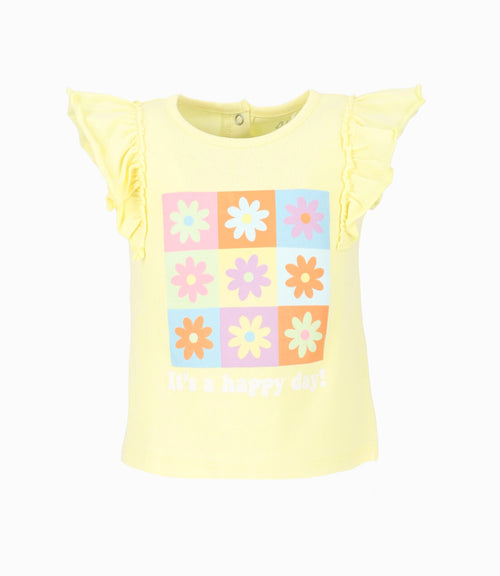 Polera Bebé Niña Con Vuelos 6 meses / Amarillo