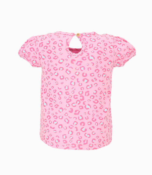 Polera Bebé Niña Animal Print 6 meses / Palo Rosa
