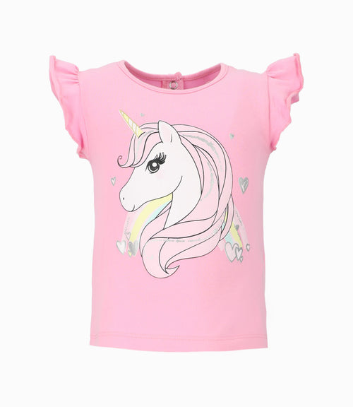 Polera bebé niña con unicornio