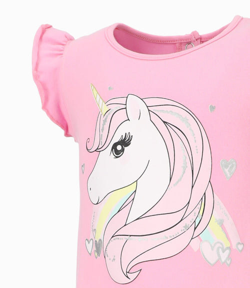 Polera bebé niña con unicornio