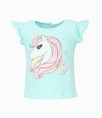 Polera bebé niña con unicornio