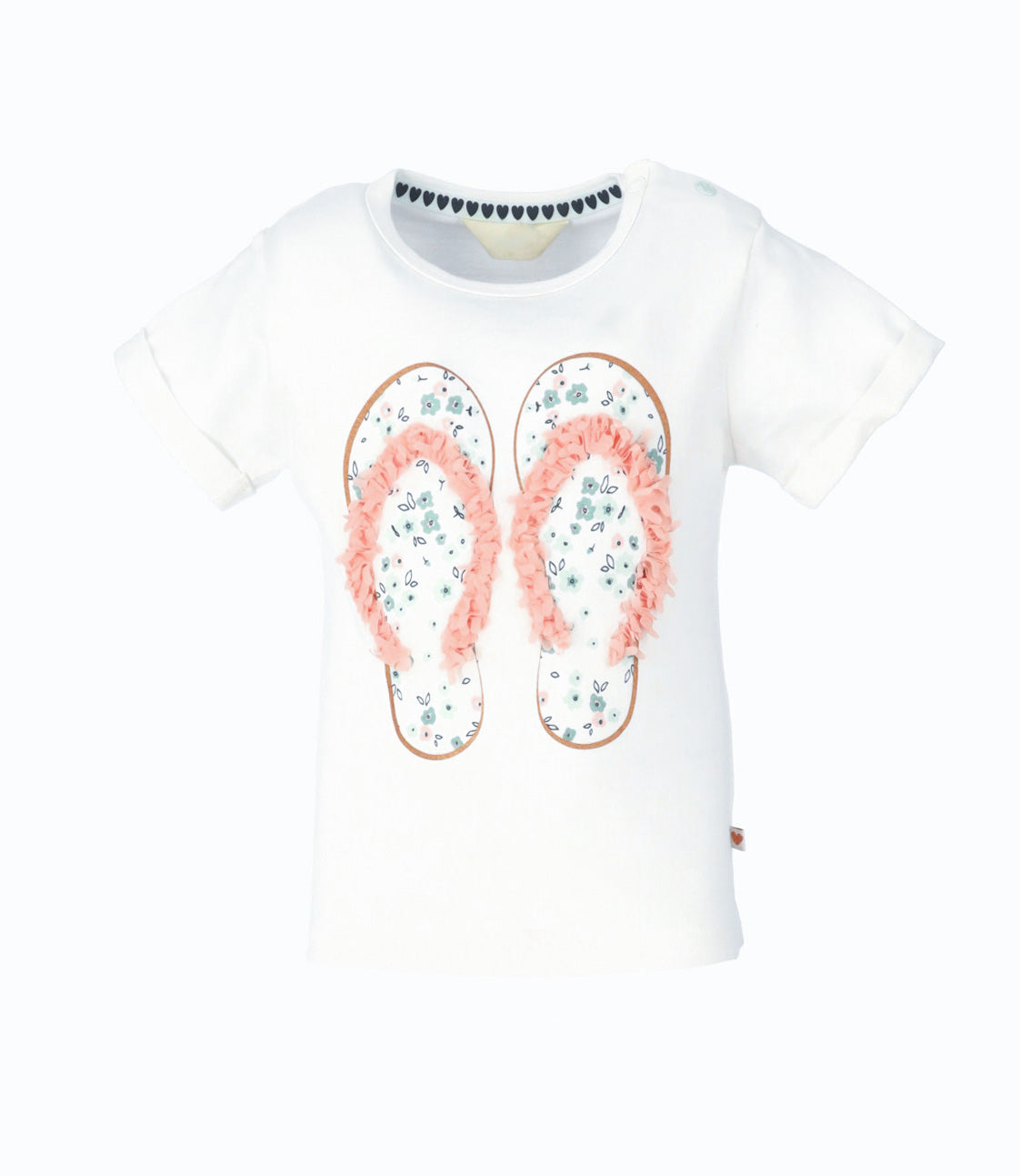 Polera bebé niña con sandalia 6 meses / Blanco