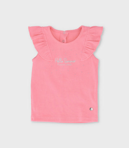 Polera bebé niña con vuelos