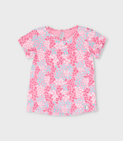 Polera bebé niña con print 6 meses / Rosado