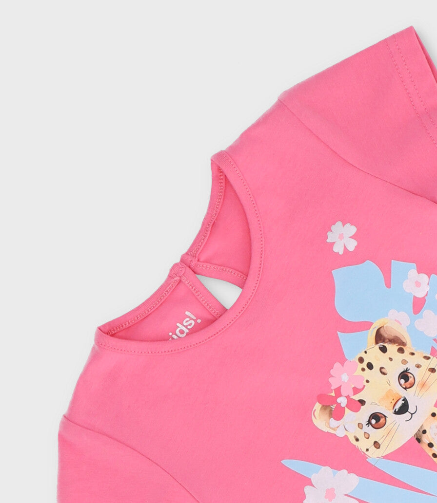 Polera bebé niña con diseño 6 meses / Fucsia