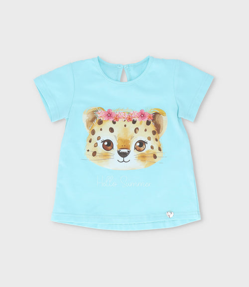 Polera bebé niña hello summer 6 meses / Menta