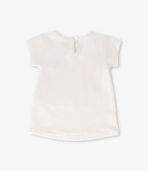 Polera bebé niña beach days 6 meses / Crudo