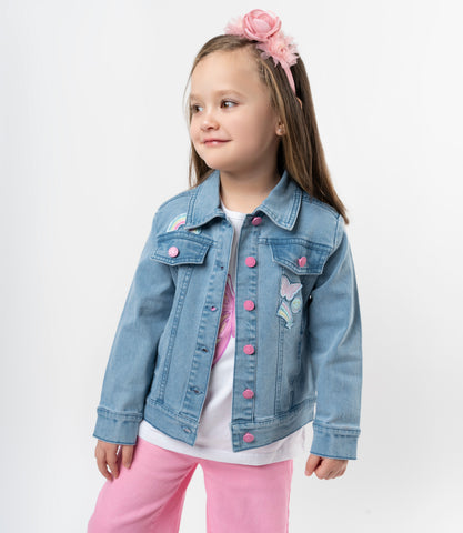 Chaqueta bebé niña con estampado