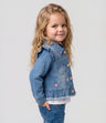 Chaqueta bebé niña denim vuelos
