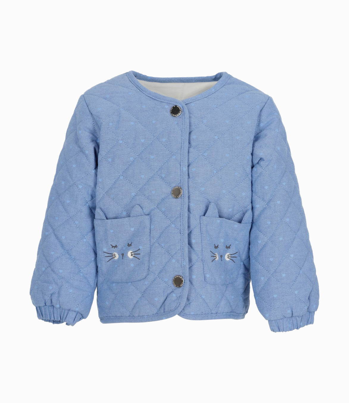 Chaqueta bebé niña quilt 6 meses / Azul Marino