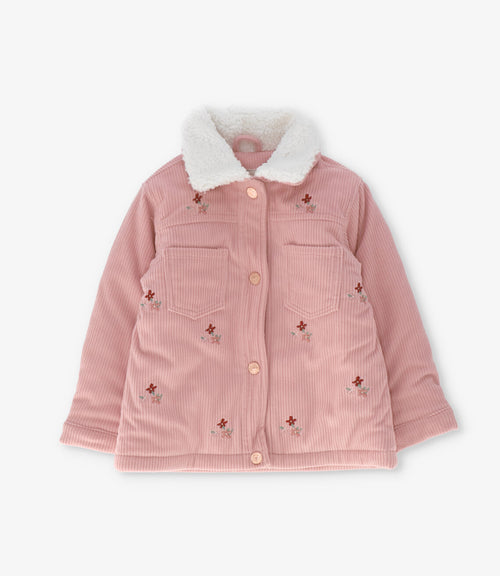 Chaqueta bebé niña con flores 6 meses / Rosado