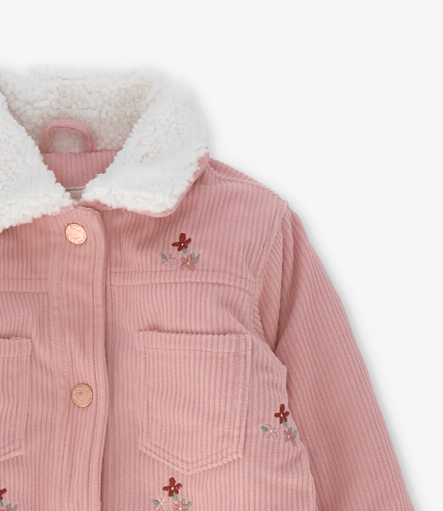 Chaqueta bebé niña con flores 6 meses / Rosado