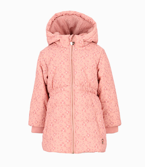 Parka bebé niña con flores 6 meses / Rosado
