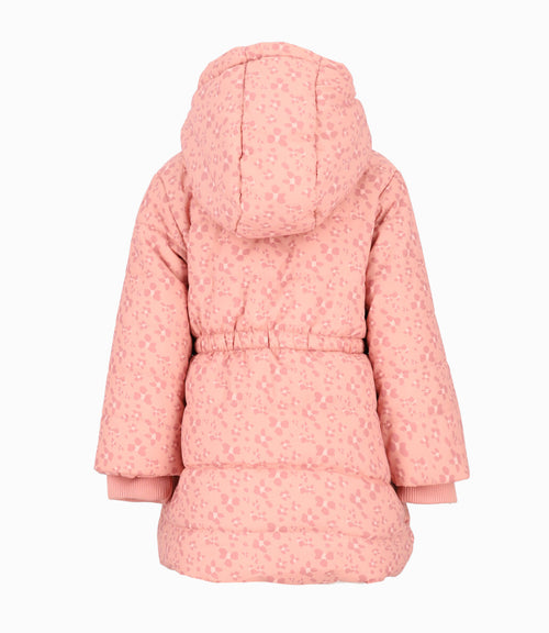 Parka bebé niña con flores 6 meses / Rosado