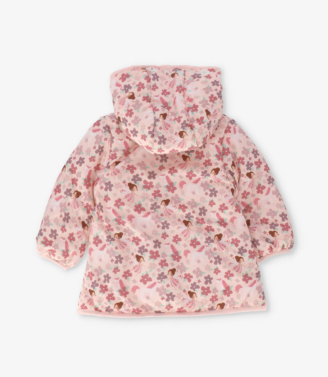 Parka bebé niña con flores 6 meses / Rosado