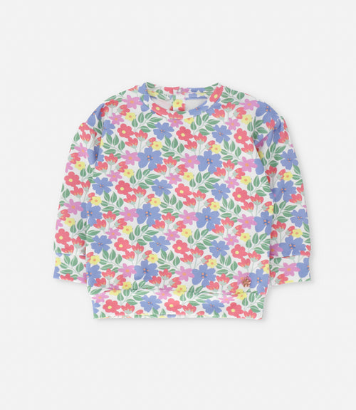 Polerón bebé niña floreado