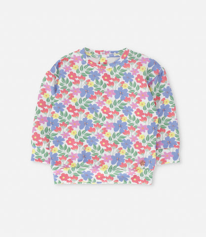 Polerón bebé niña floreado