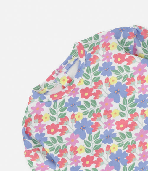 Polerón bebé niña floreado