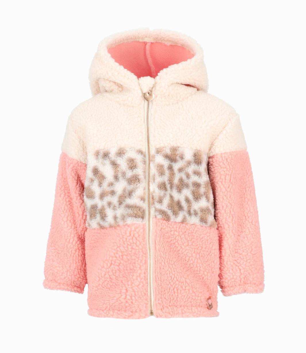 Polerón bebé niña tricolor 6 meses / Rosado