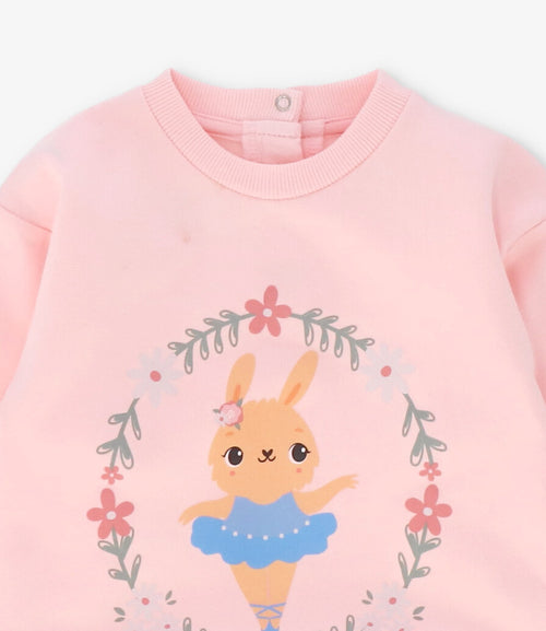 Polerón bebé niña con conejito