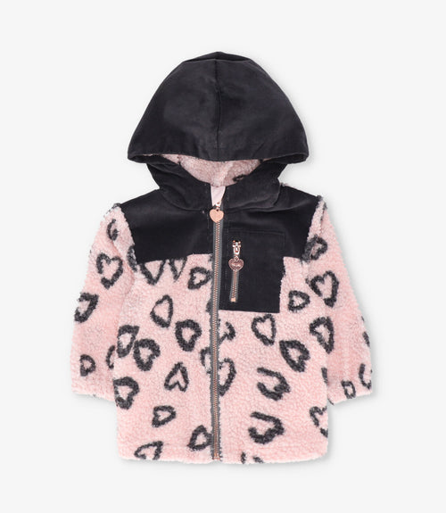 Polerón bebé niña corazones 6 meses / Rosado