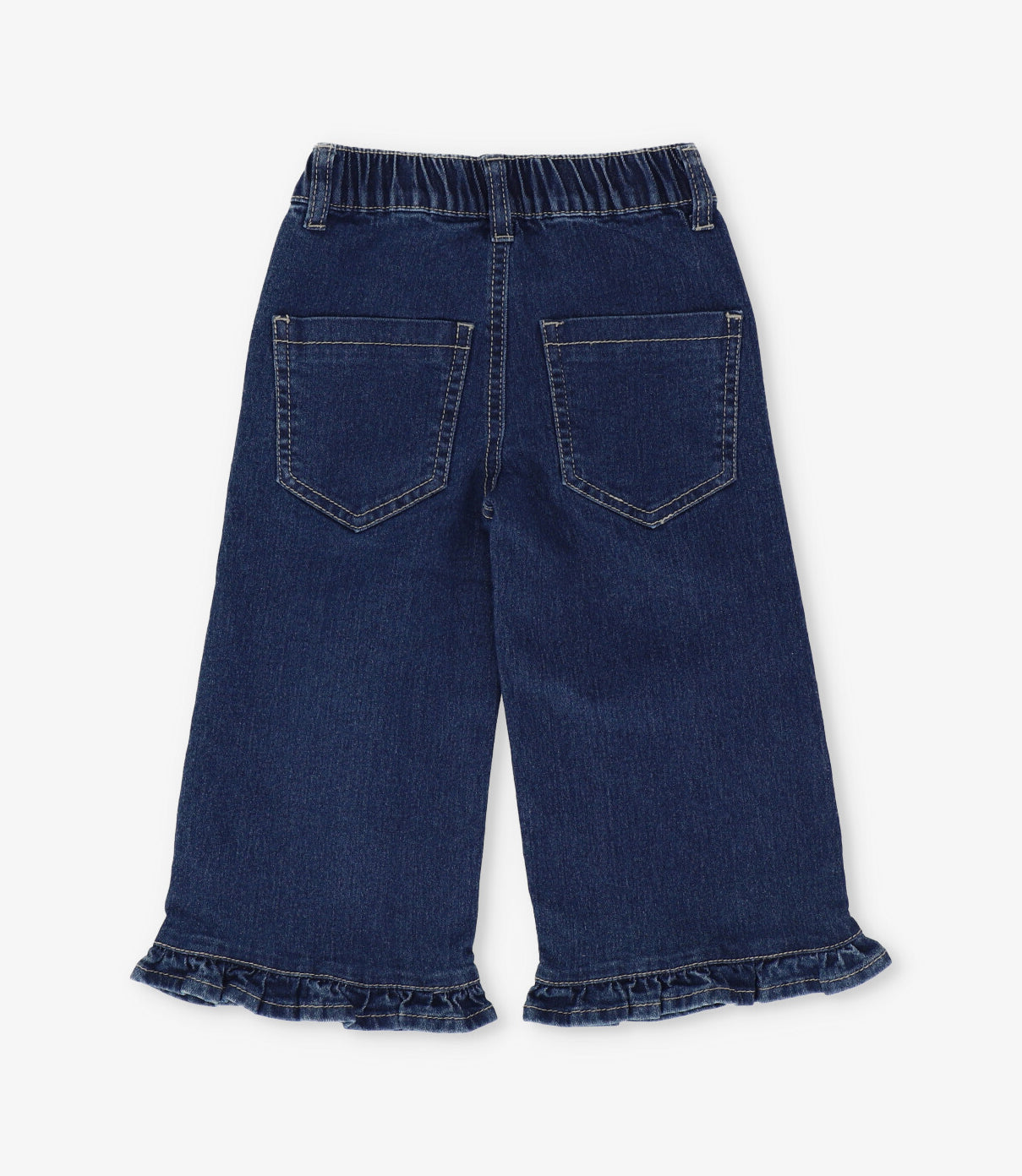 Jeans bebé niña con flores 6 meses / Azul Marino