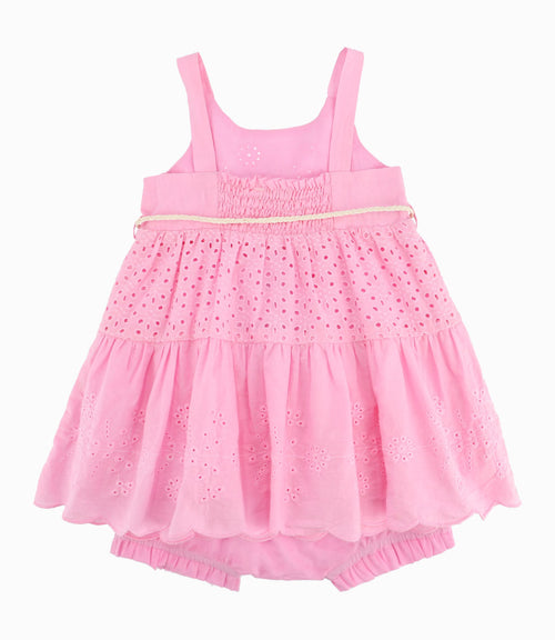 Vestido Bebé Niña Con Diseño Rosado 6 meses / Rosado