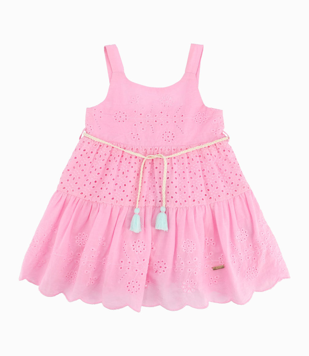 Vestido Bebé Niña Con Diseño Rosado 6 meses / Rosado