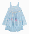 Vestido Bebé Niña Con Diseño Celeste