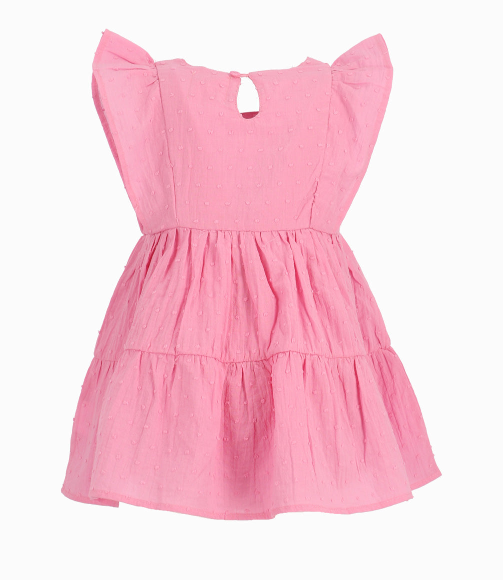 Vestido Bebé Niña Con Vuelos Rosado 6 meses / Rosado
