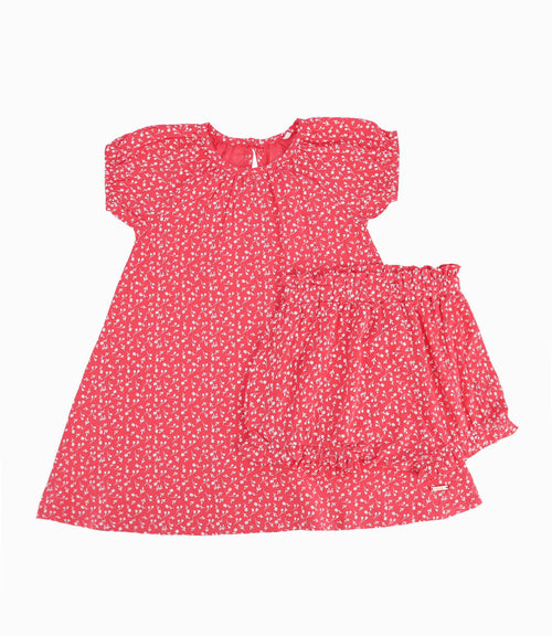 Vestido Bebé Niña Con Diseño Coral 3 meses / Coral