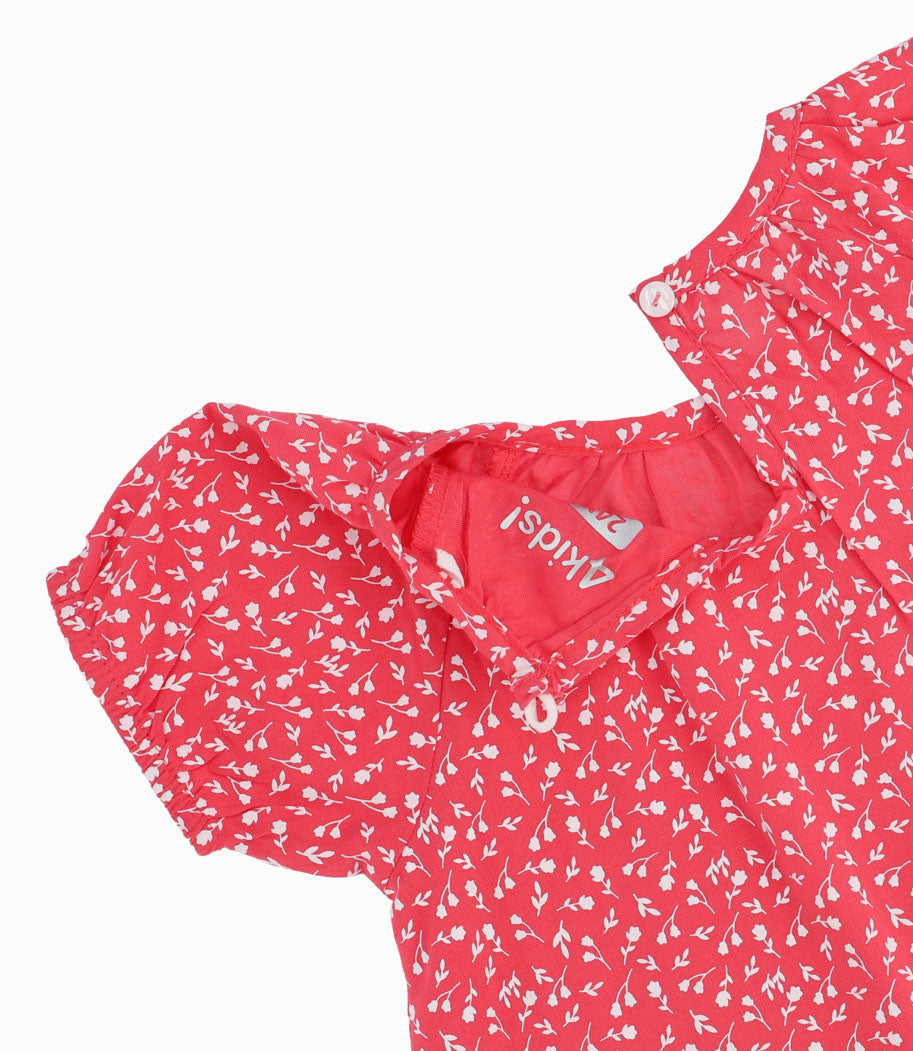 Vestido Bebé Niña Con Diseño Coral 3 meses / Coral