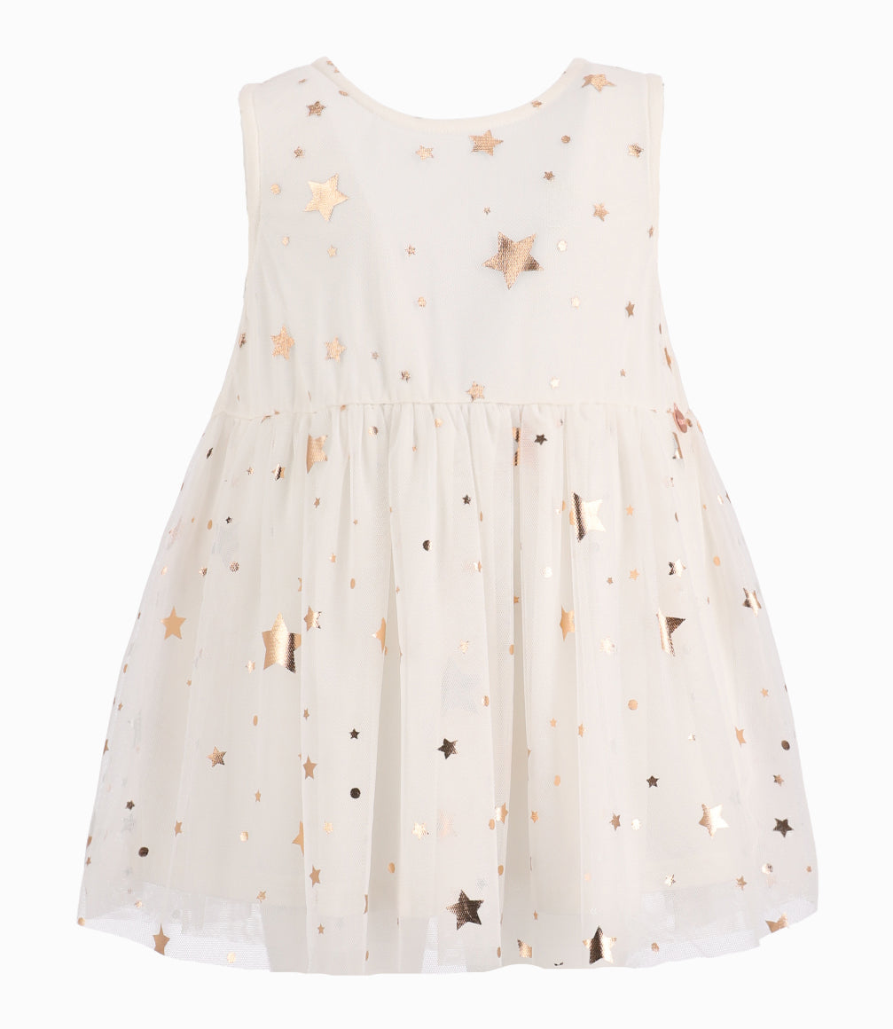 Vestido Bebé Niña Con Tull Blanco 3 meses / Blanco