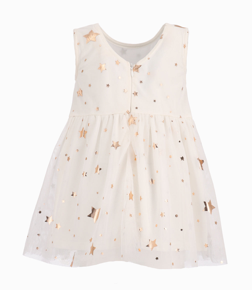 Vestido Bebé Niña Con Tull Blanco 3 meses / Blanco