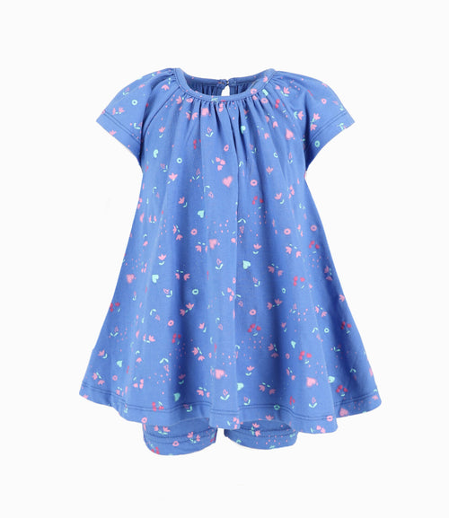 Vestido Bebé Niña Flores 12 meses / Azul