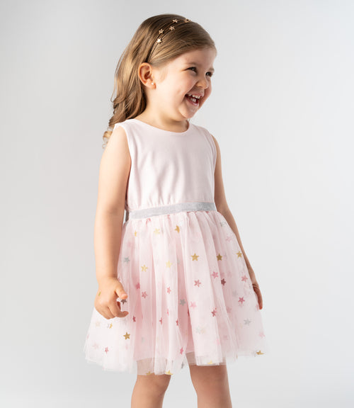 Vestido bebé niña con tul