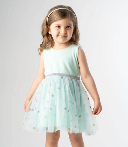 Vestido bebé niña con tul