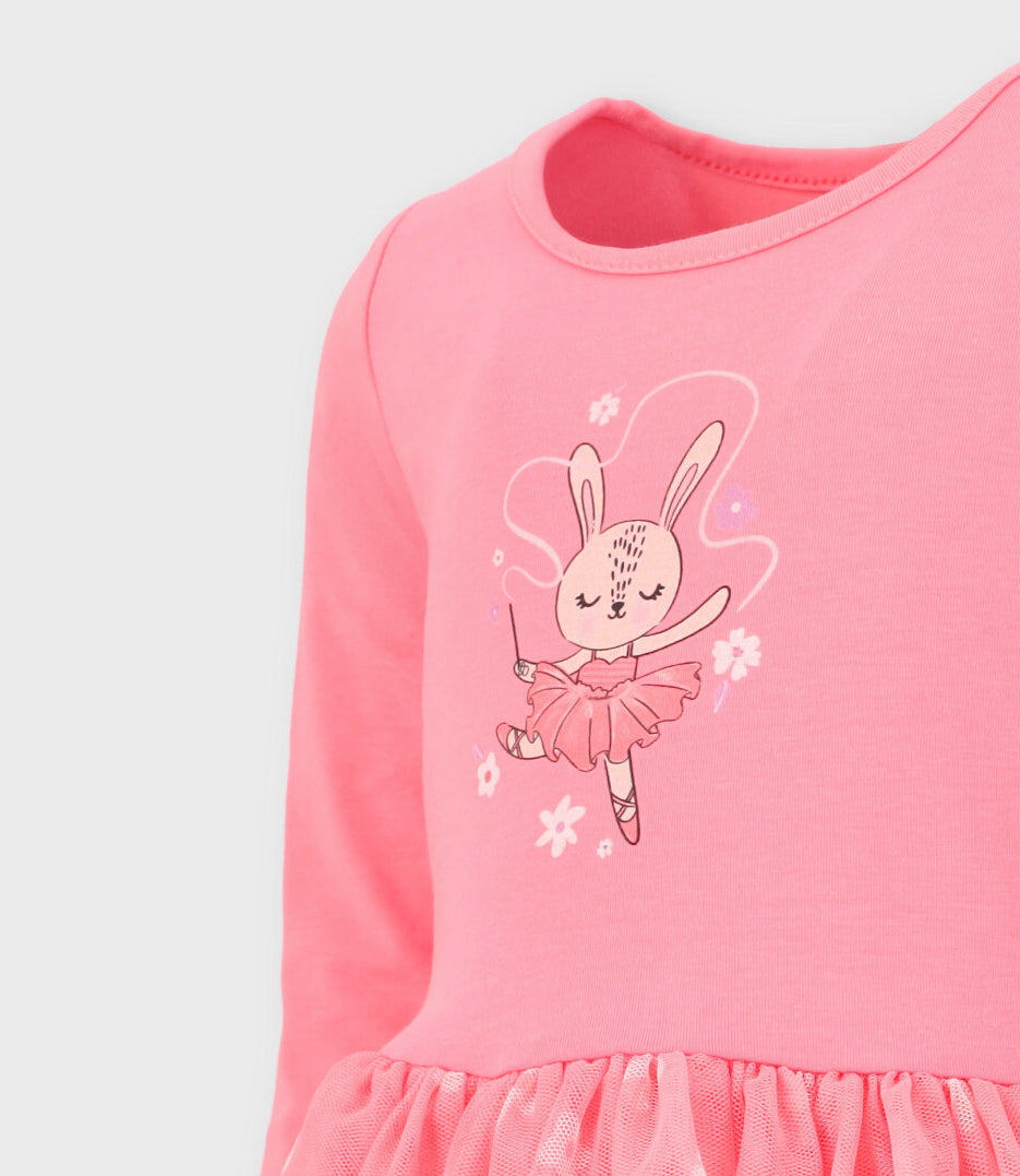 Vestido bebé niña con tul