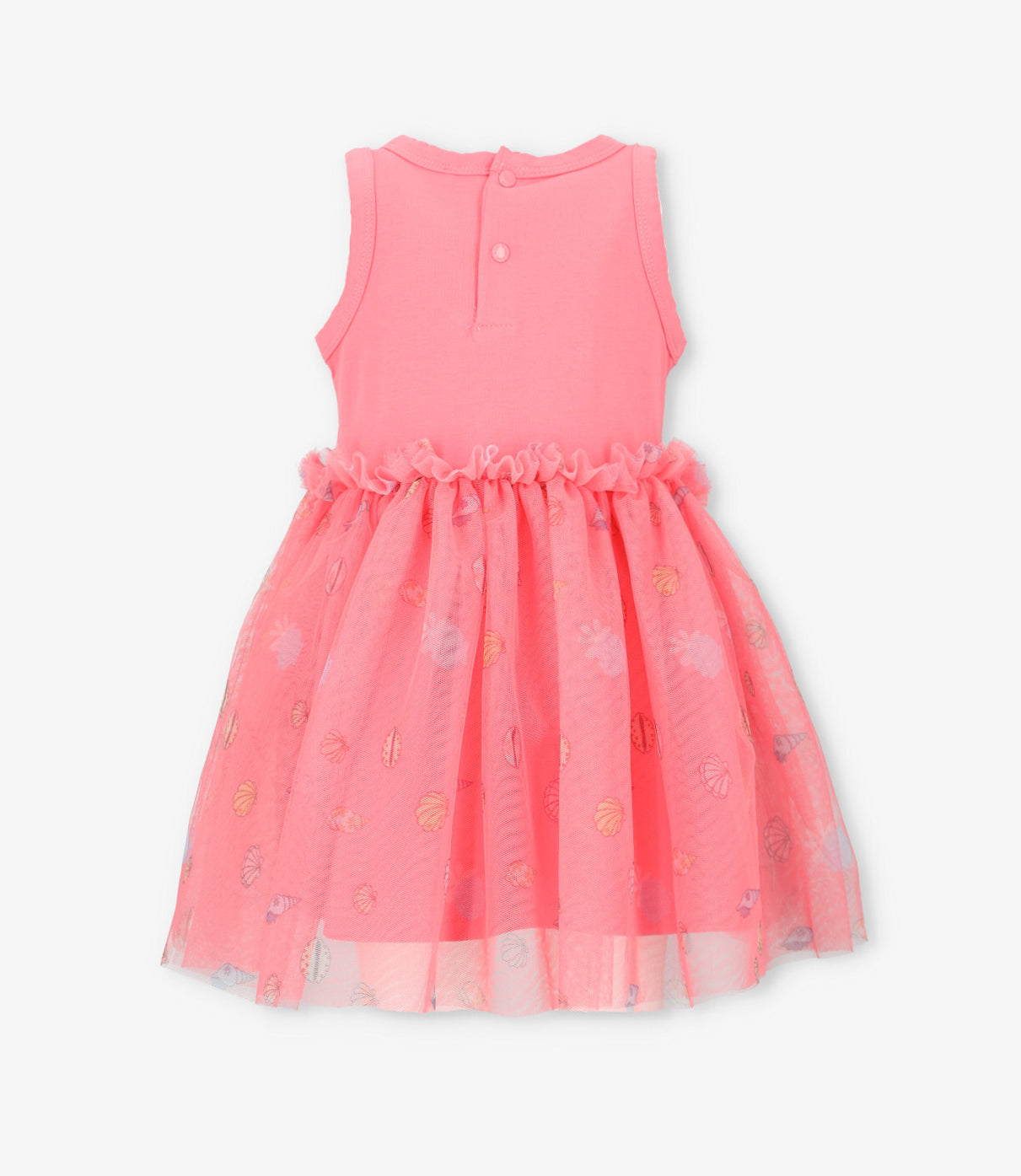 Vestido bebé niña con tul 6 meses / Coral